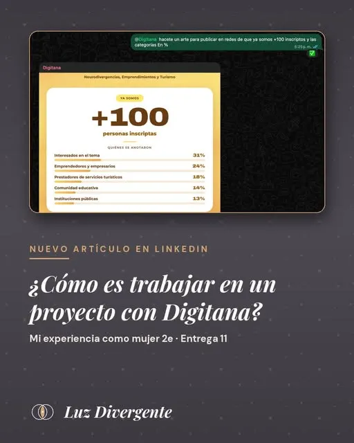 Placa de la entrega 11 de la newsletter: ¿Cómo es trabajar en un proyecto con Digitana?
